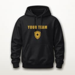 Classic Pullover Hoodie – Black & Gold