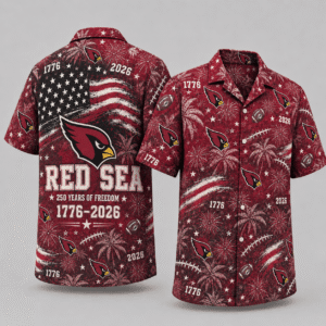 Arizona Cardinals 250 Years Of Freedom Hawaiian Shirt