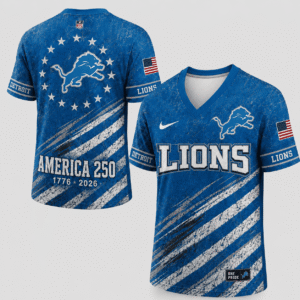 Detroit Lions 250 Years Of Freedom Football Jersey