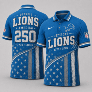 Detroit Lions 250 Years Of Freedom Polo