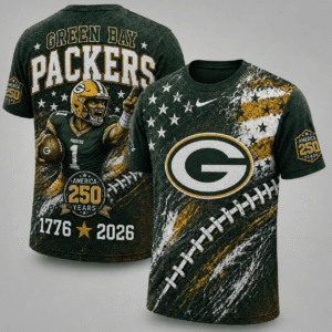 Green Bay Packers 250 Years Of Freedom Exclusive T-shirt