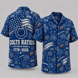 Indianapolis Colts 250 Years Of Freedom Hawaiian Shirt