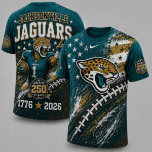 Jacksonville Jaguars 250 Years Of Freedom Exclusive T-shirt