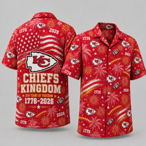 Kansas City Chiefs 250 Years Of Freedom Hawaiian Shirt
