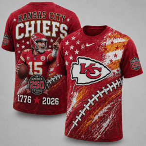 Kansas City Chiefs 250 Years Of Freedom Exclusive T-shirt