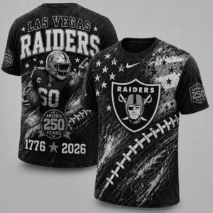Las Vegas Raiders 250 Years Of Freedom Exclusive T-shirt
