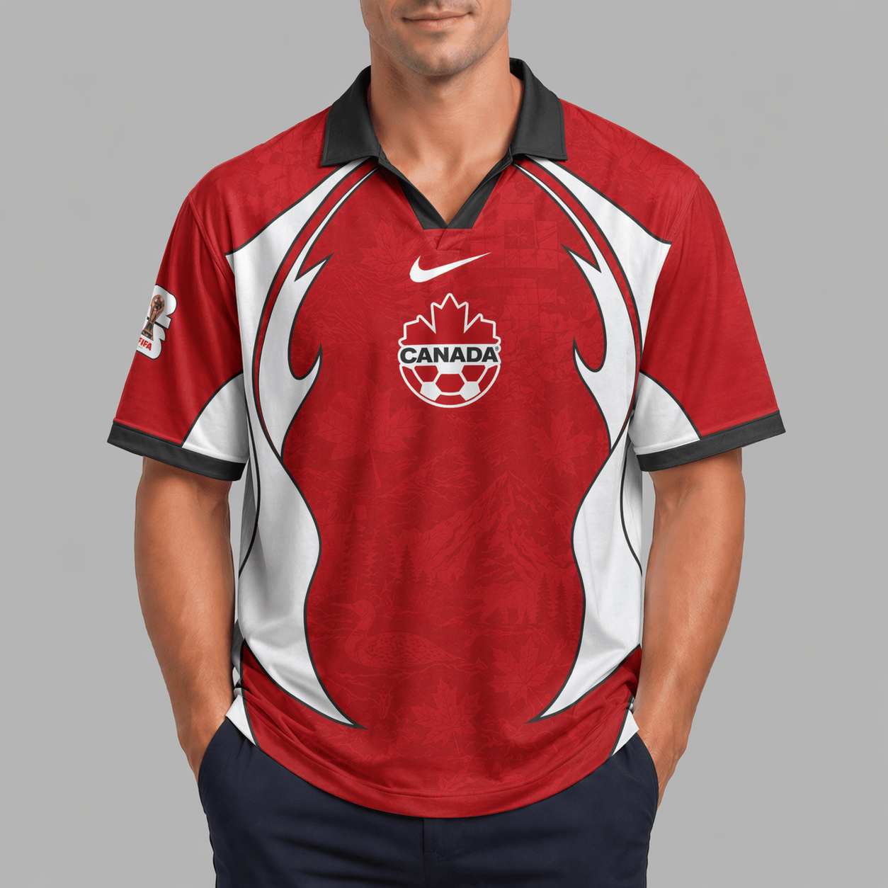 Canada World Cup 2026 Collar Soccer Jersey