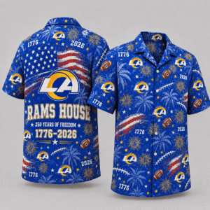 Los Angeles Rams 250 Years Of Freedom Hawaiian Shirt