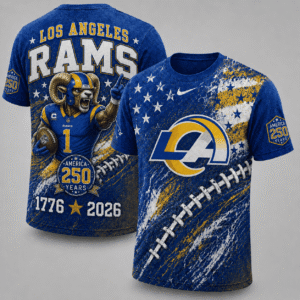 Los Angeles Rams 250 Years Of Freedom Exclusive T-shirt