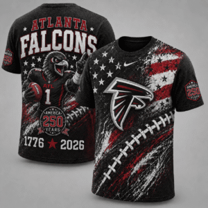Atlanta Falcons 250 Years Of Freedom Exclusive T-shirt