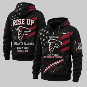 Atlanta Falcons 250 Years Of Freedom Half Zip Hoodie