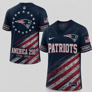 New England Patriots 250 Years Of Freedom Football Jersey