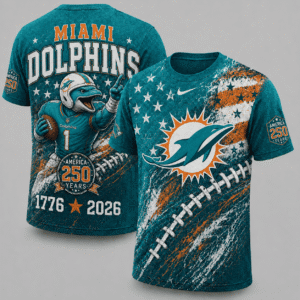 Miami Dolphins 250 Years Of Freedom Exclusive T-shirt