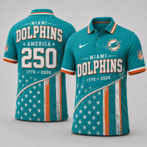 Miami Dolphins 250 Years Of Freedom Polo