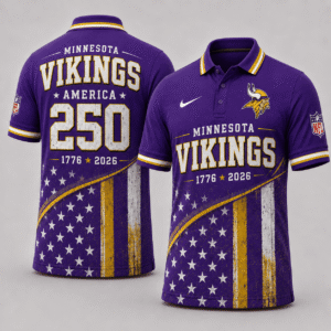 Minnesota Vikings 250 Years Of Freedom Polo