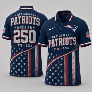 New England Patriots 250 Years Of Freedom Polo