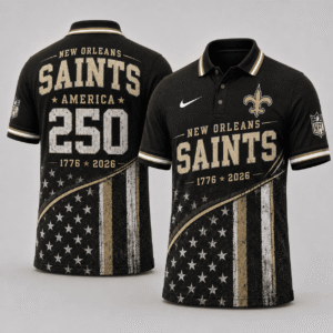 New Orleans Saints 250 Years Of Freedom Polo