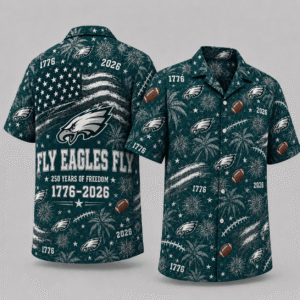 Philadelphia Eagles 250 Years Of Freedom Hawaiian Shirt