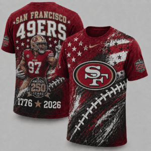 San Francisco 49ers 250 Years Of Freedom Exclusive T-shirt