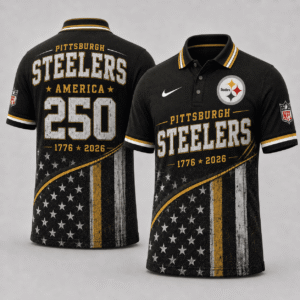 Pittsburgh Steelers 250 Years Of Freedom Polo