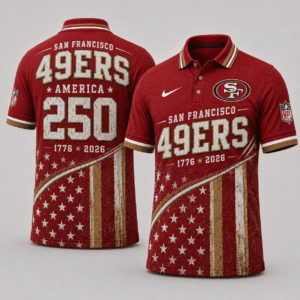 San Francisco 49ers 250 Years Of Freedom Polo