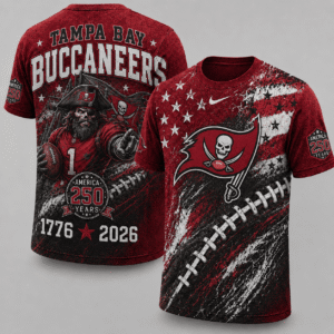 Tampa Bay Buccaneers 250 Years Of Freedom Exclusive T-shirt