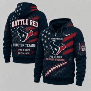 Houston Texans 250 Years Of Freedom Half Zip Hoodie