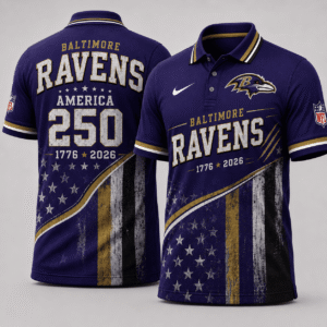 Baltimore Ravens 250 Years Of Freedom Polo