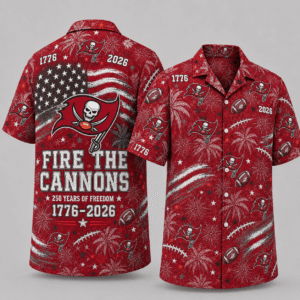Tampa Bay Buccaneers 250 Years Of Freedom Hawaiian Shirt