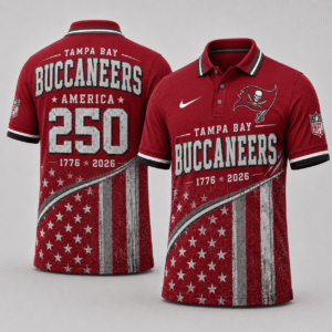 Tampa Bay Buccaneers 250 Years Of Freedom Polo