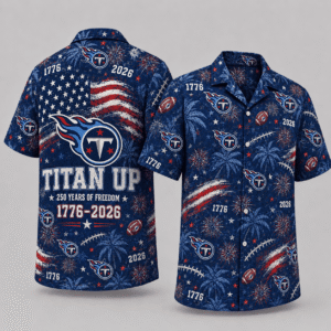 Tennessee Titans 250 Years Of Freedom Hawaiian Shirt