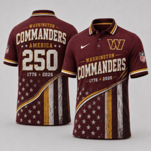 Washington Commanders 250 Years Of Freedom Polo