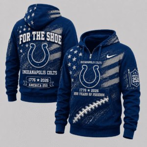 Indianapolis Colts 250 Years Of Freedom Half Zip Hoodie
