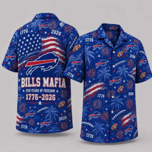 Buffalo Bills 250 Years Of Freedom Hawaiian Shirt