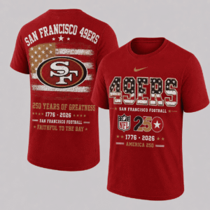 San Francisco 49ers 250 Years Of Freedom T-shirt