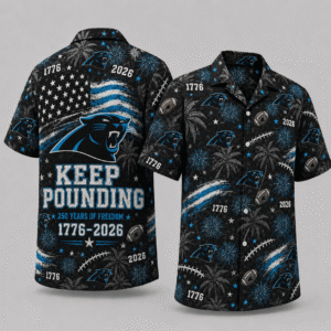 Carolina Panthers 250 Years Of Freedom Hawaiian Shirt