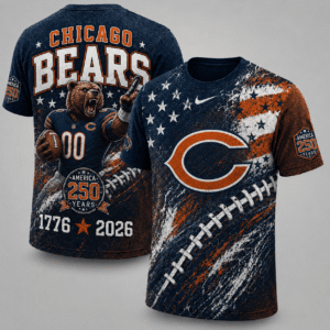 Chicago Bears 250 Years Of Freedom Exclusive T-shirt