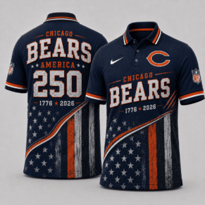 Chicago Bears 250 Years Of Freedom Polo