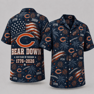 Chicago Bears 250 Years Of Freedom Hawaiian Shirt