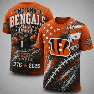 Cincinnati Bengals 250 Years Of Freedom Exclusive T-shirt