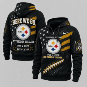 Pittsburgh Steelers 250 Years Of Freedom Half Zip Hoodie