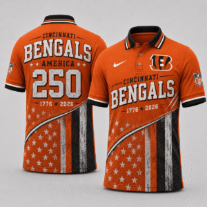 Cincinnati Bengals 250 Years Of Freedom Polo