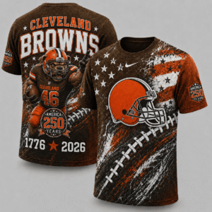 Cleveland Browns 250 Years Of Freedom Exclusive T-shirt