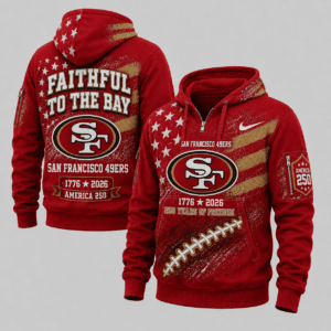 San Francisco 49ers 250 Years Of Freedom Half Zip Hoodie