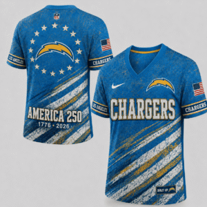 Los Angeles Chargers 250 Years Of Freedom Football Jersey