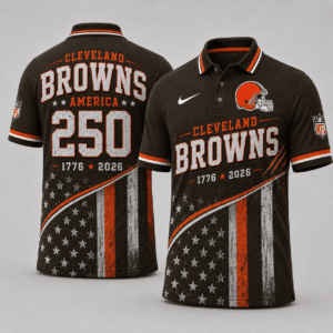 Cleveland Browns 250 Years Of Freedom Polo