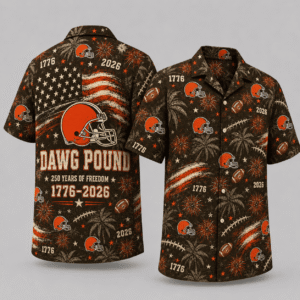 Cleveland Browns 250 Years Of Freedom Hawaiian Shirt