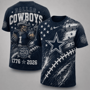 Dallas Cowboys 250 Years Of Freedom Exclusive T-shirt