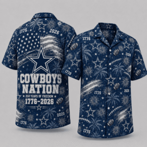 Dallas Cowboys 250 Years Of Freedom Hawaiian Shirt