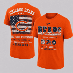 Chicago Bears 250 Years Of Freedom T-shirt